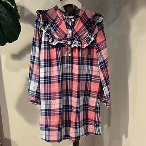 Crewcuts Plaid Dress in Pink and Blue